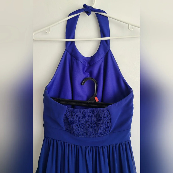 Rimini Couture Woman Size 6 Polyester Waist ‎ Accent Long Dress Gown Blue Lined - Picture 5 of 9